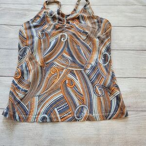 Prana activewear tank top. Multicolored beautiful pattern Size small